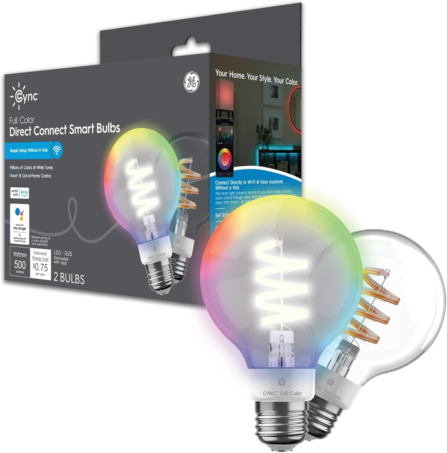 GE CYNC Smart LED Light Bulbs for Room Decor and Aesthetic