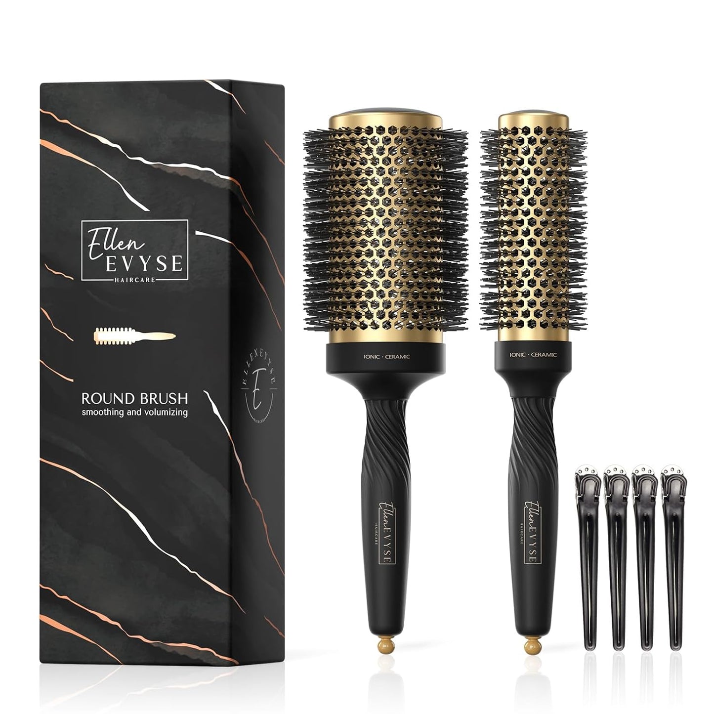 Volume-Boosting Ceramic Round Brush Set