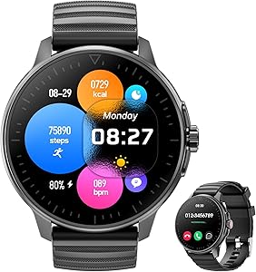 Smart Watch for Men Women with Bluetooth Call and Fitness Tracker
