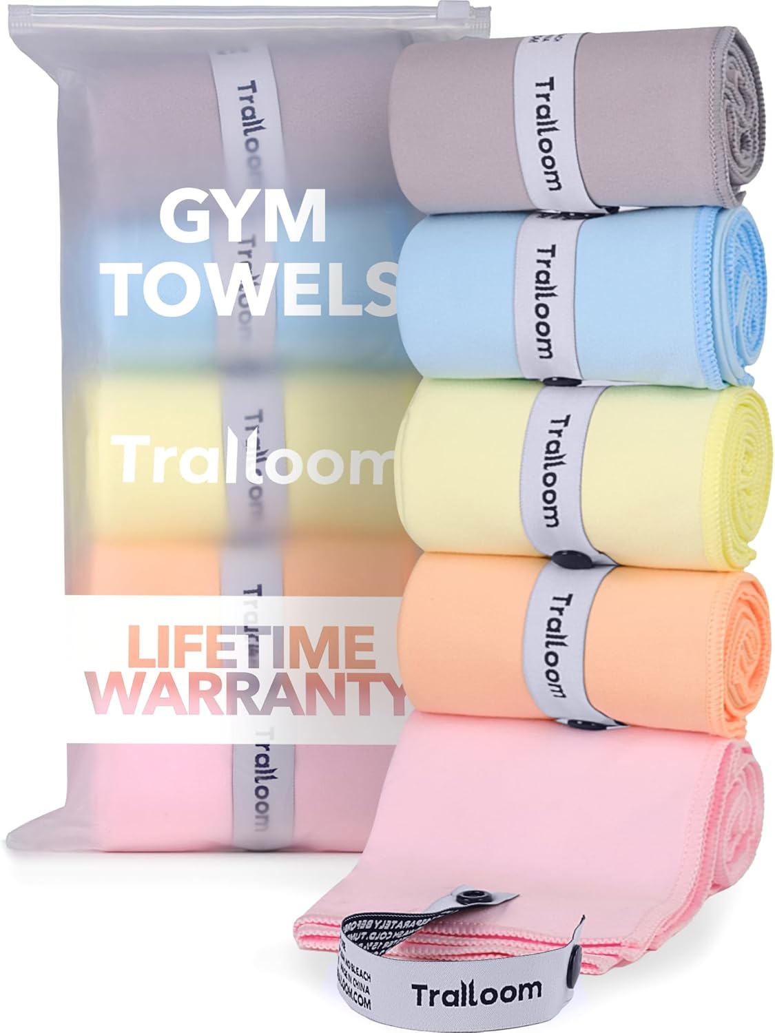 Quick Dry Microfiber Towels - Odor-Free, Set of 5 - Trailoom