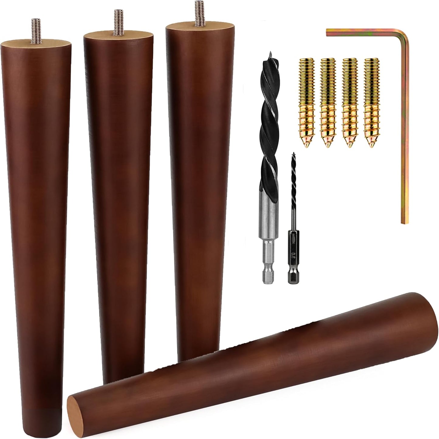 Premium Walnut Wood Furniture Legs for Stylish Home Upgrade