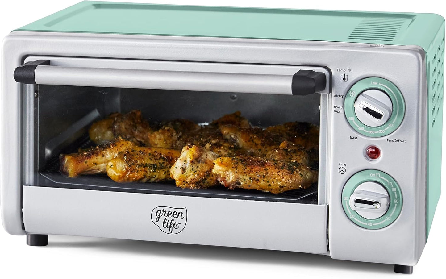 GreenLife Countertop Toaster Oven Air Fryer for Healthy Cooking
