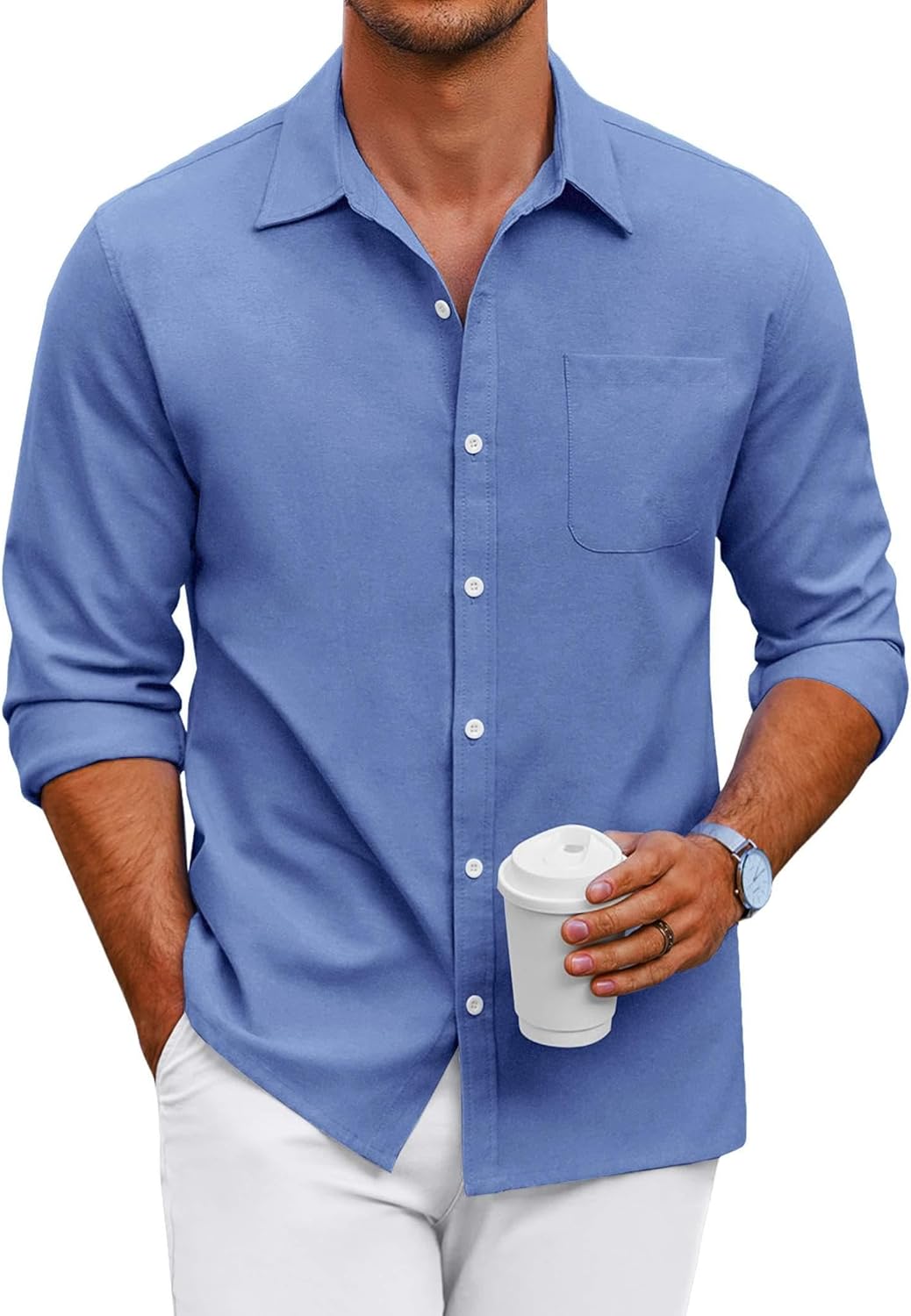 Stylish COOFANDY Men's Oxford Shirt for Every Occasion