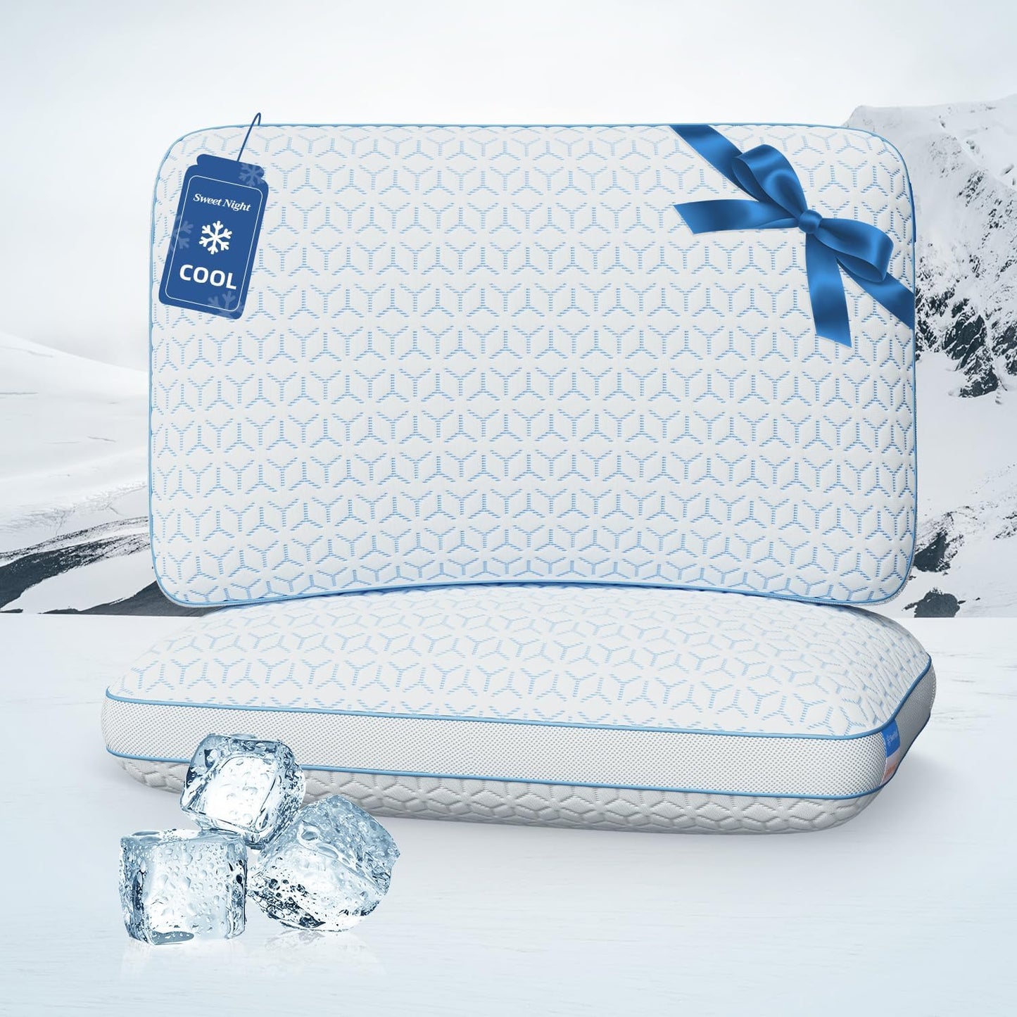 Sweetnight Cooling Pillows King Size Set for Hot Sleepers
