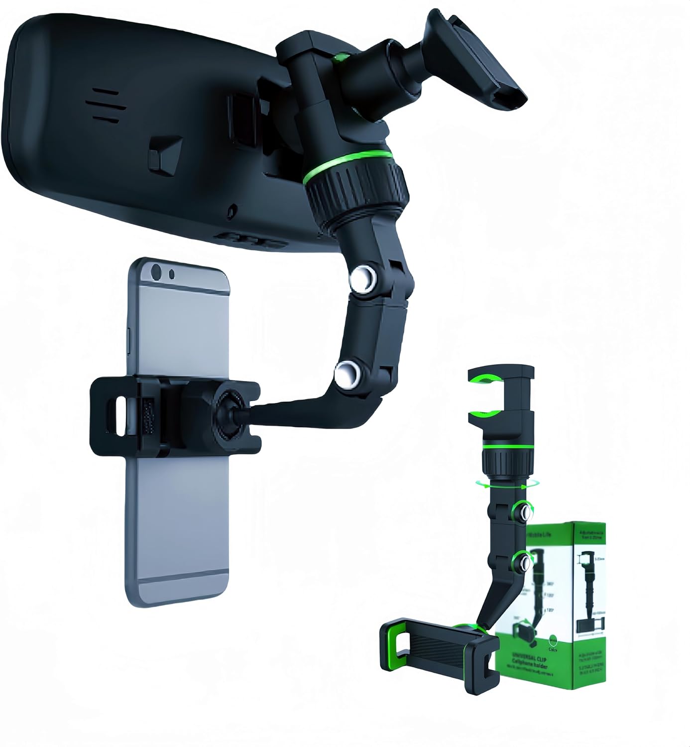 360 Rotatable Car Phone Holder - Anti-Shake Design