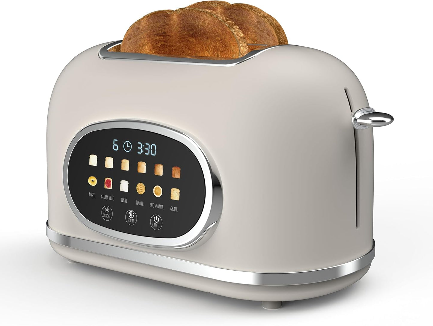 Rae Dunn Retro Digital Electric Toaster with Touchscreen Display