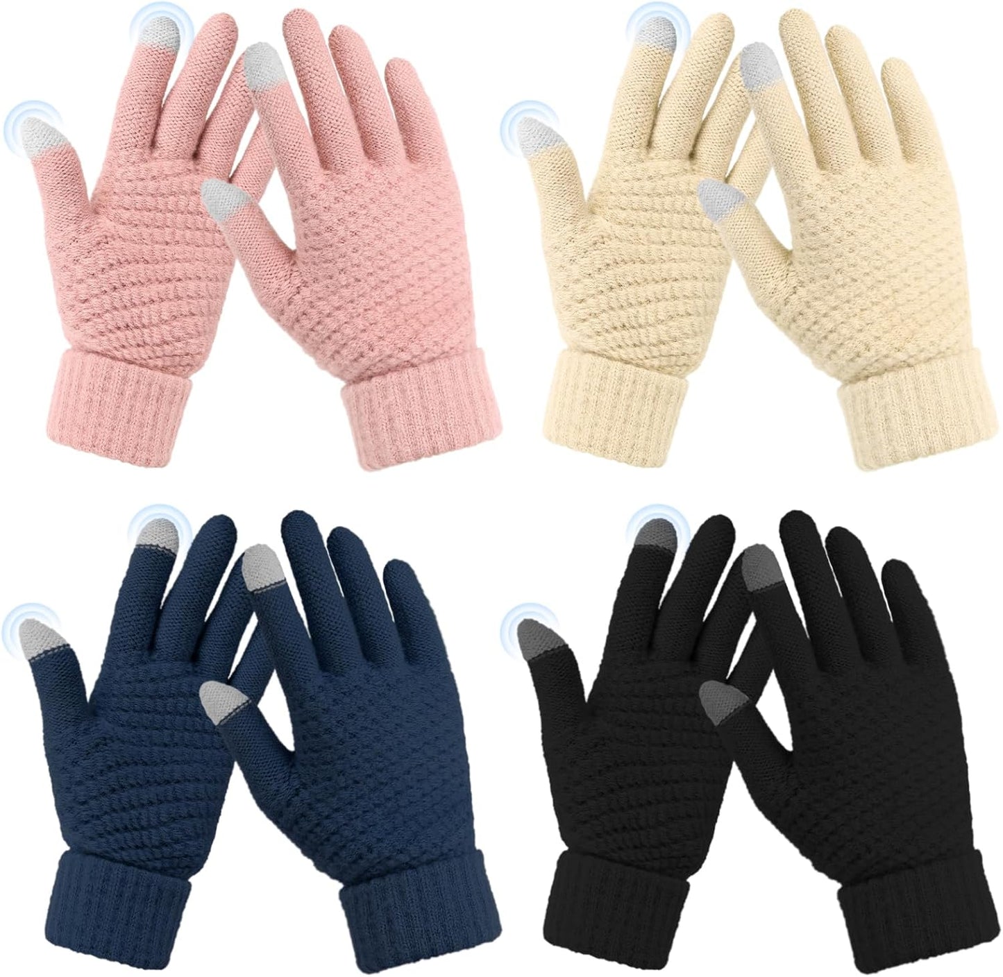 Omisy Touchscreen Winter Gloves - Cozy & Stylish