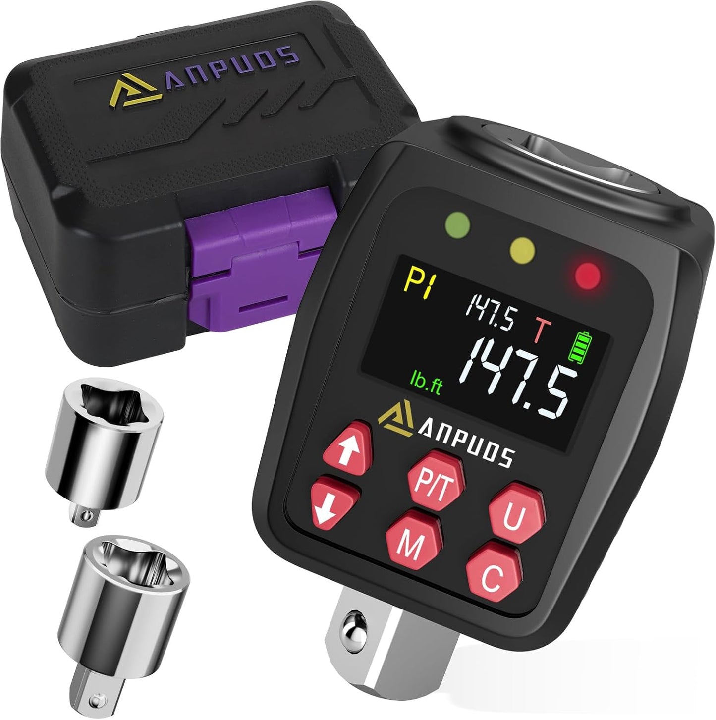 1/2 Digital Torque Adapter with 1% Accuracy for Precision Work