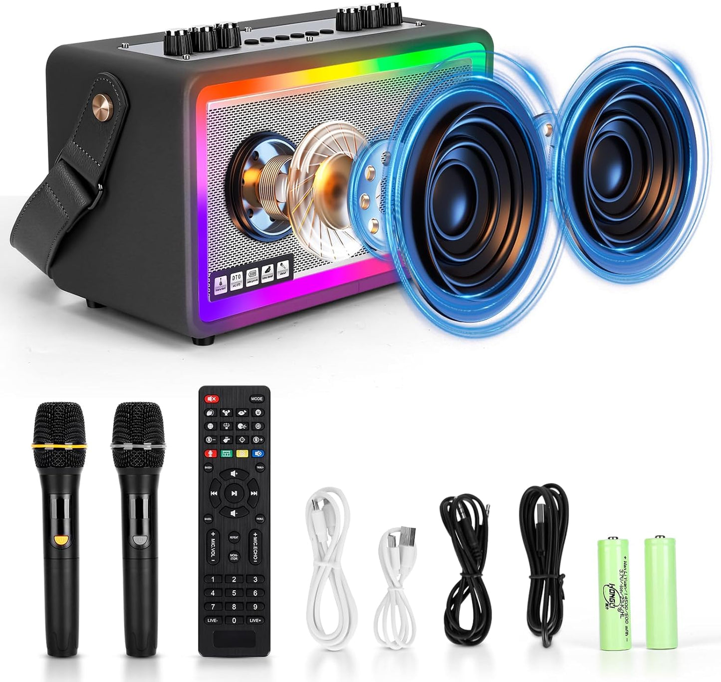 Wireless Karaoke Fun with LED Lights - yuun
