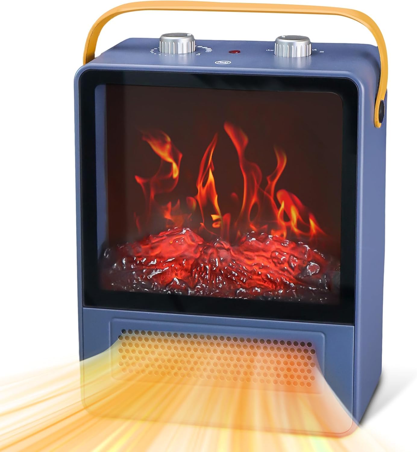 Realistic Flame Electric Fireplace Heater - Safe & Quiet | TEMPWARE
