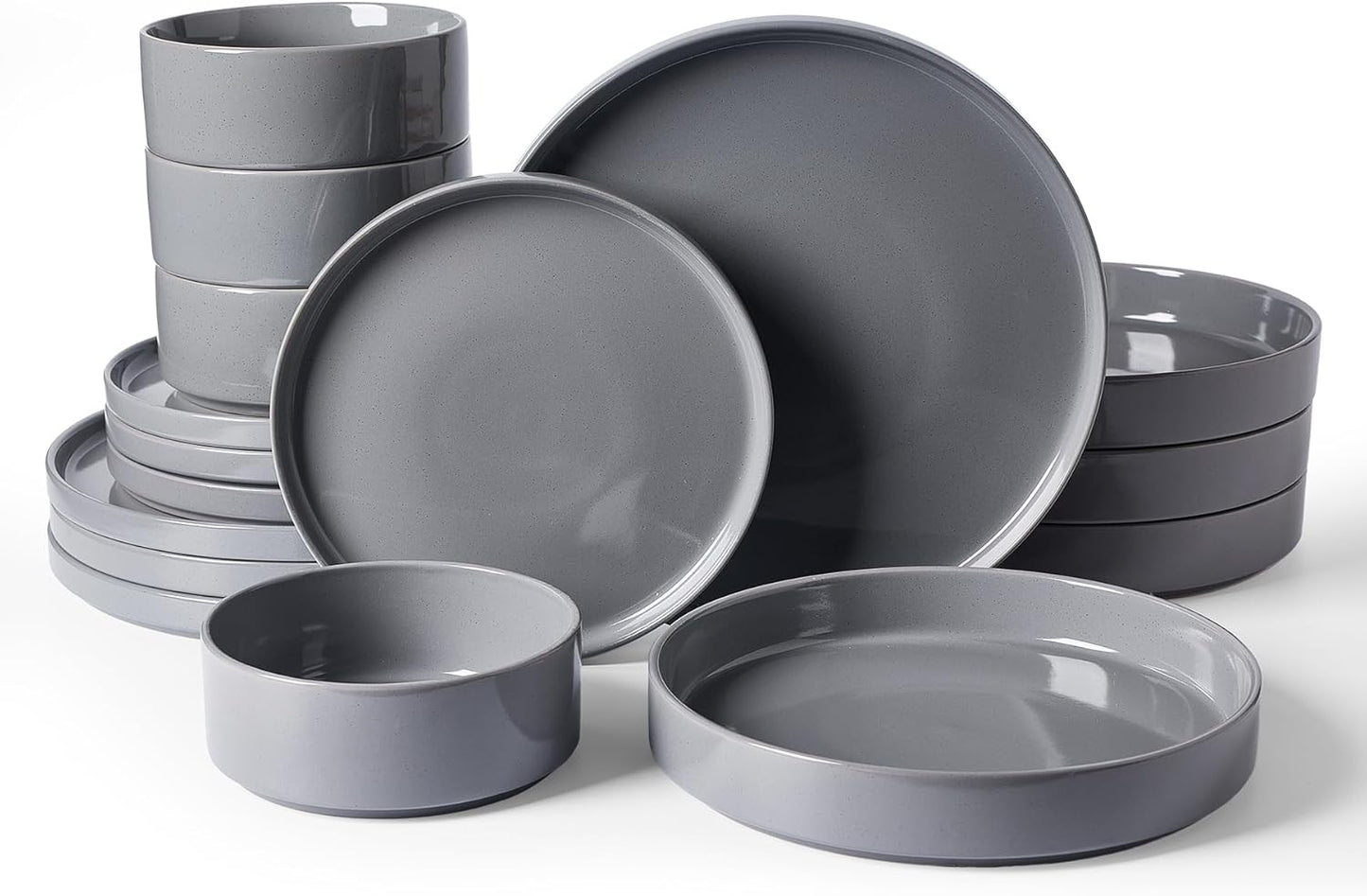 Famiware Nebula Dinnerware Set with Pasta Bowls for 4 People