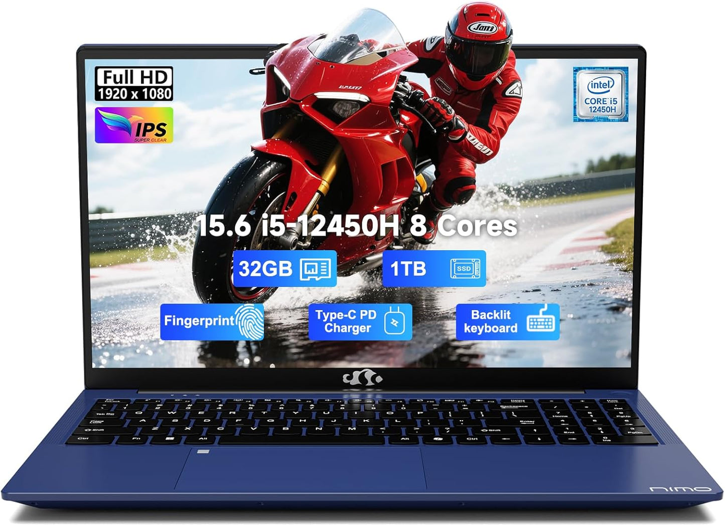 NIMO 15.6 FHD IPS Business Laptop with Intel i5 32GB RAM