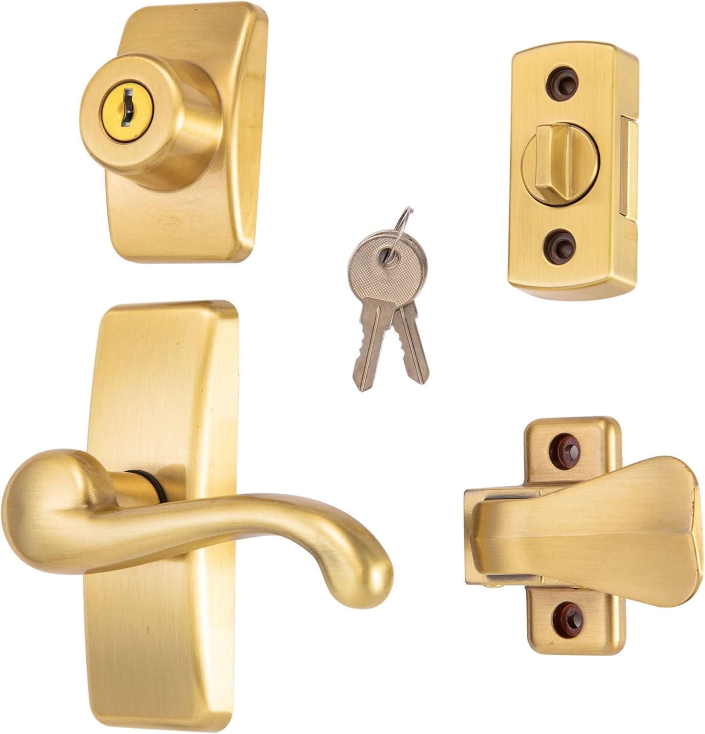 Ideal Security GL Door Lever Set with Keyed Deadbolt Lock Upgrade
