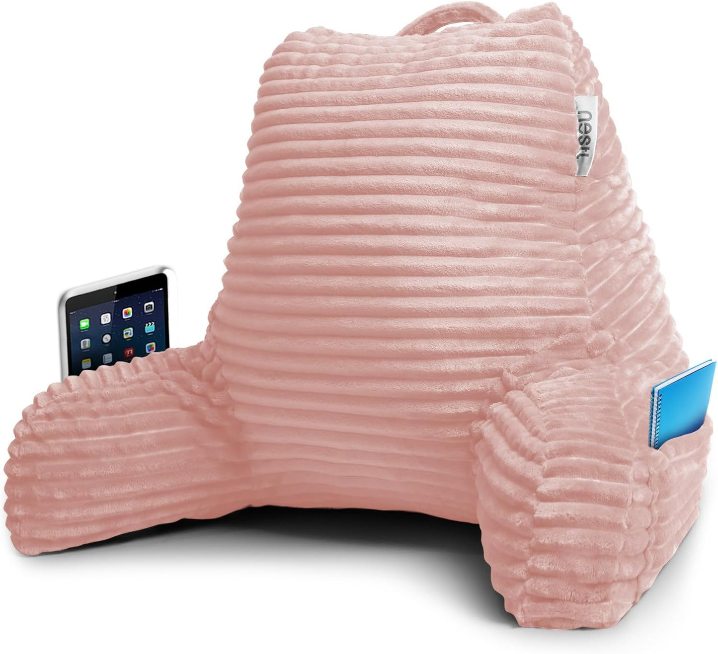 Nestl Reading Pillow with Shredded Memory Foam for Comfort