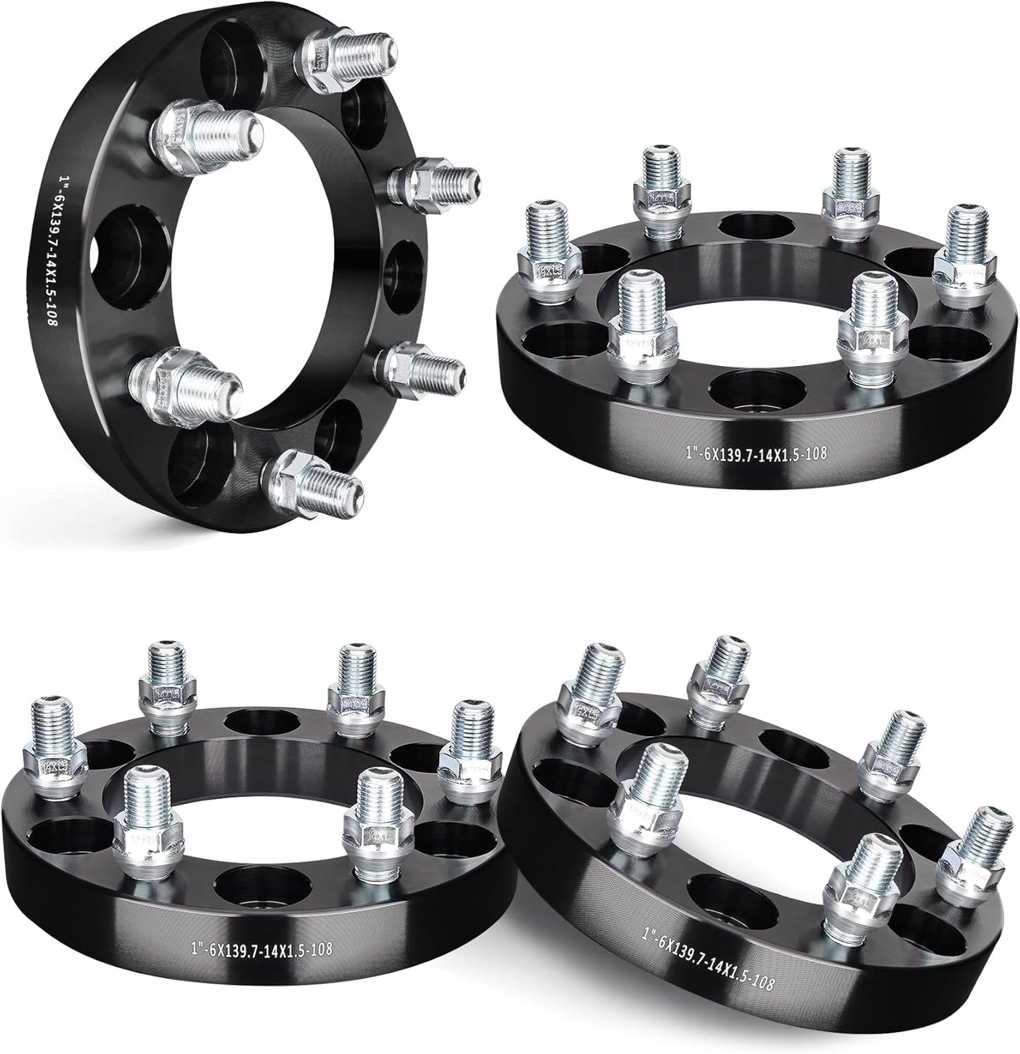 EVIL ENERGY 6x5.5 Wheel Spacers 1 inch for Chevy Silverado 1500