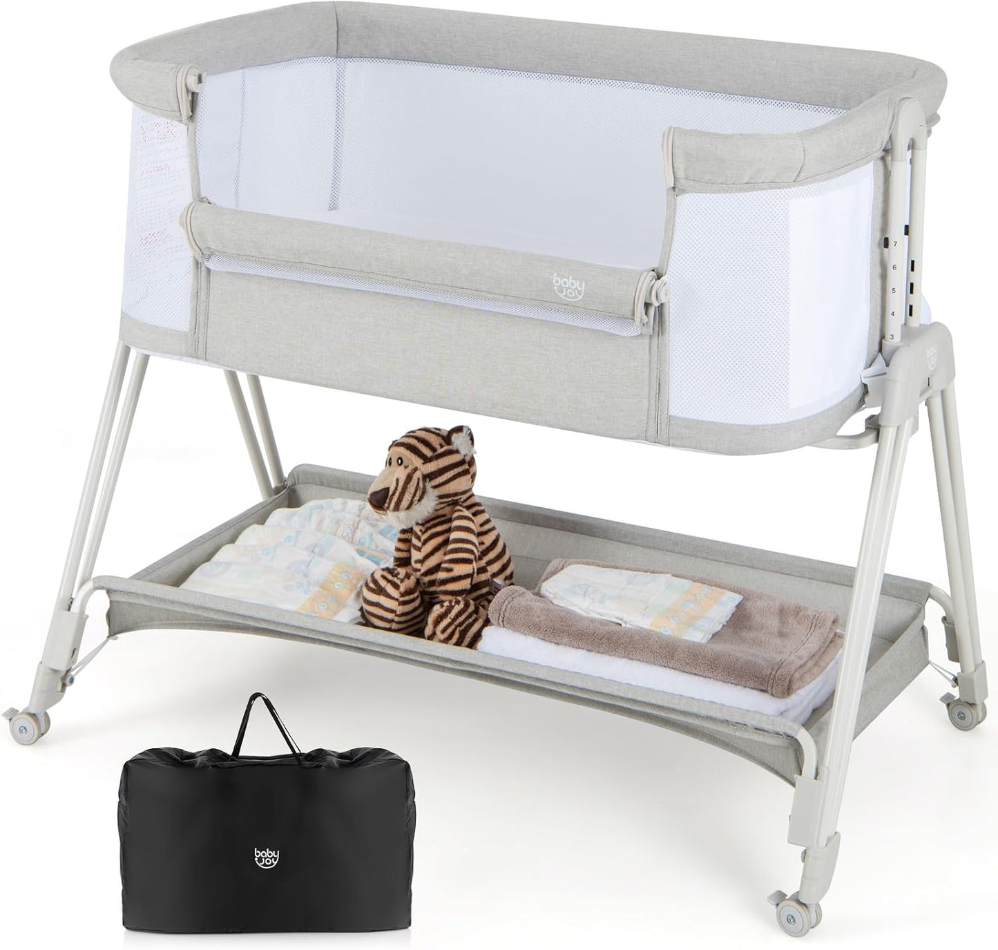 BABY JOY Bassinet Bedside Sleeper for Safe Co-Sleeping