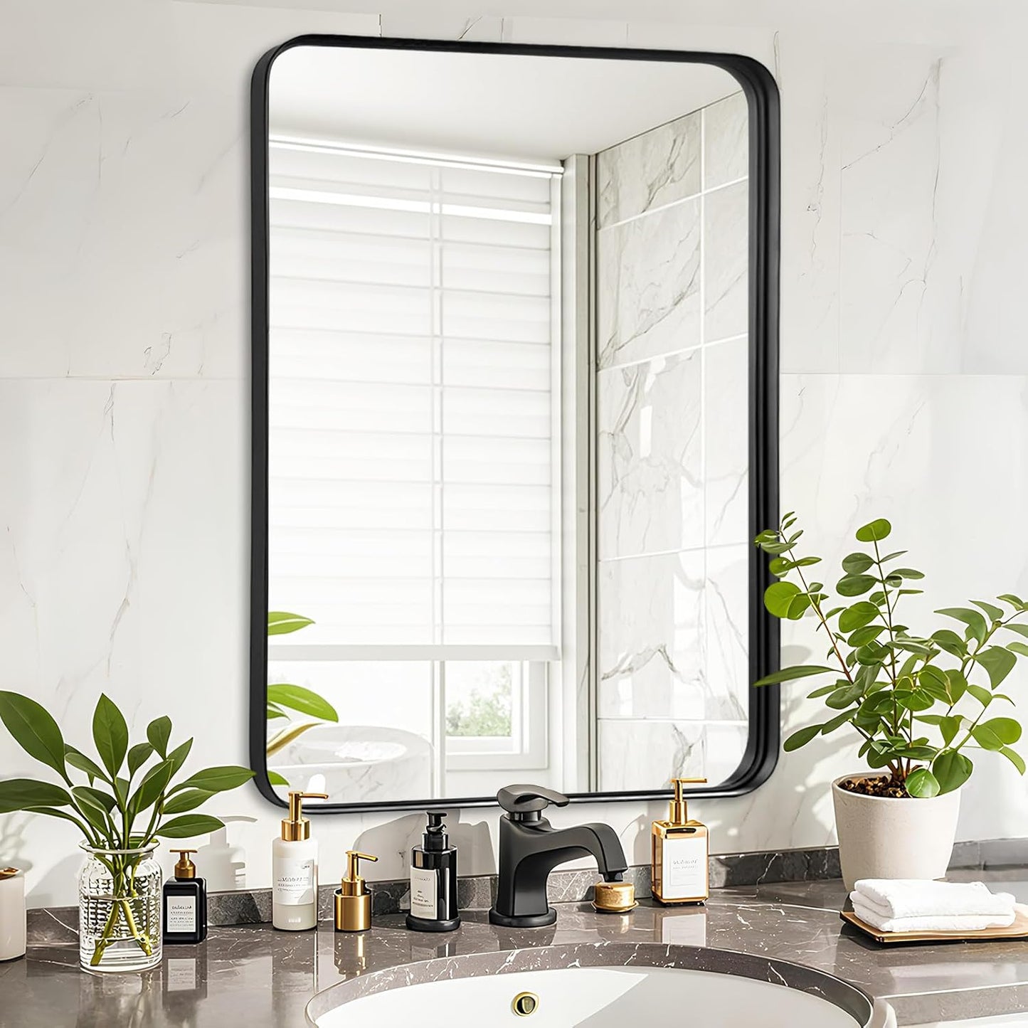 Fabuday Bathroom Mirror Wall Mounted 26x32 Inch for Any Space