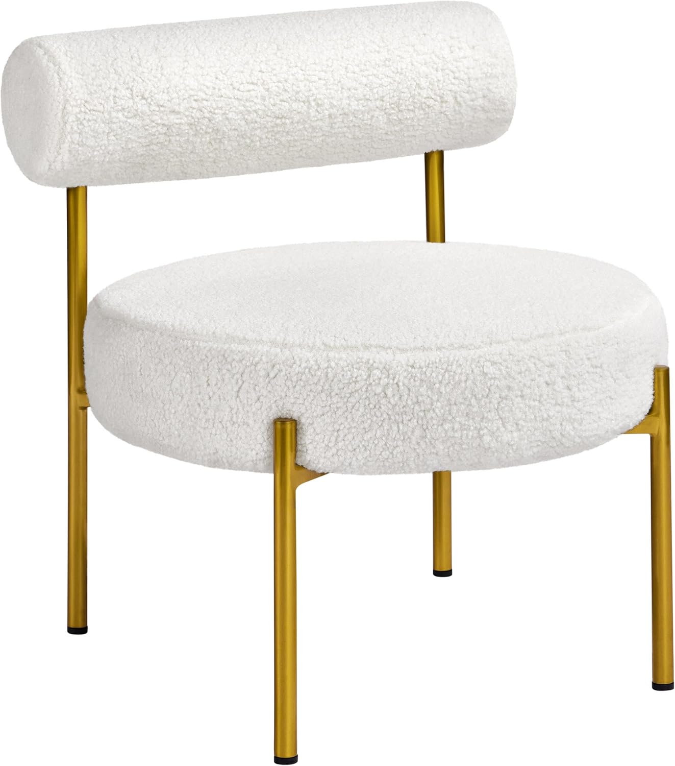 Cozy Sherpa Barrel Chair by Yaheetech