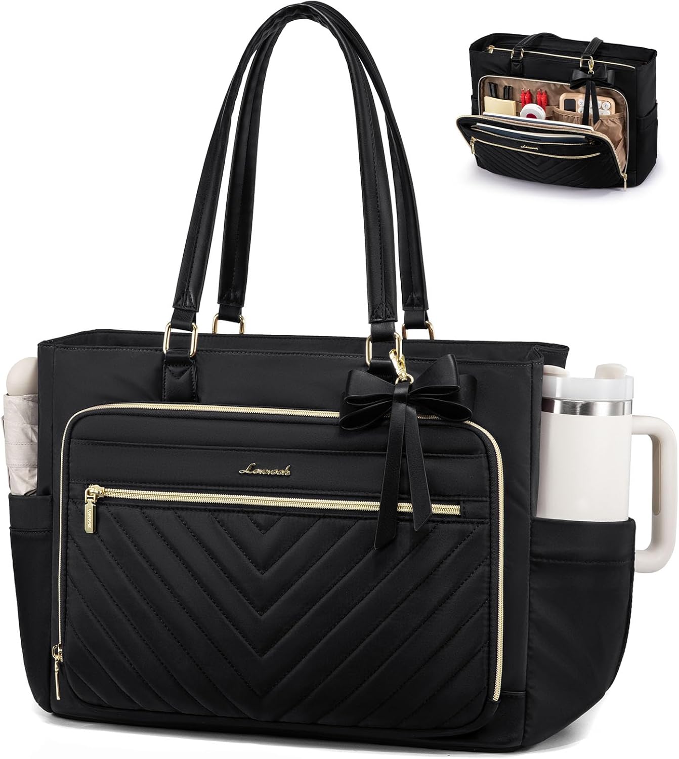 LOVEVOOK Laptop Tote Bag for Women - Stylish Work Bag