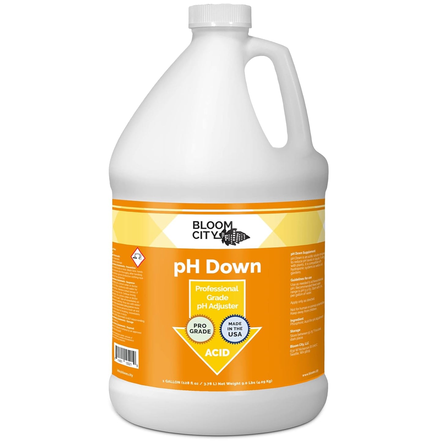 Bloom City pH Down Liquid Fertilizer for Optimal Plant Growth