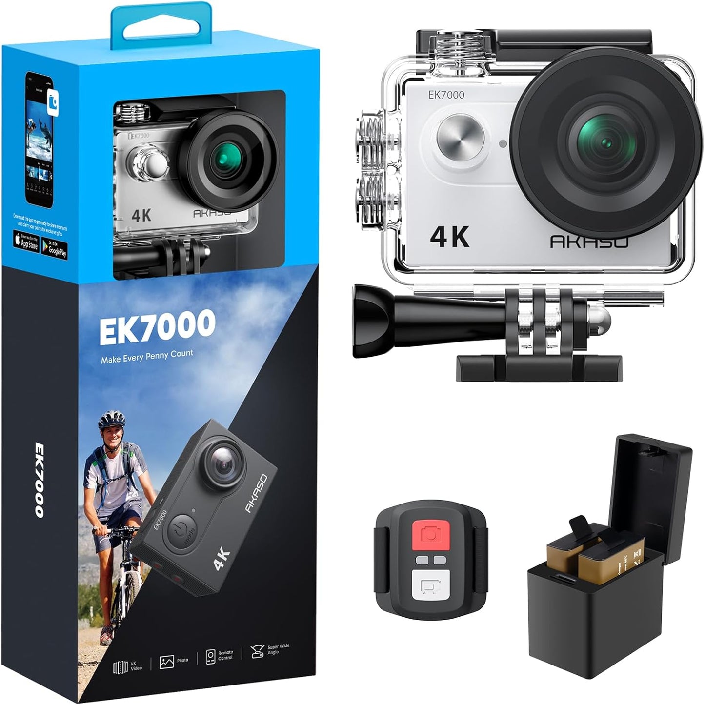 AKASO EK7000 4K30FPS Action Camera: Ultimate Adventure Gear