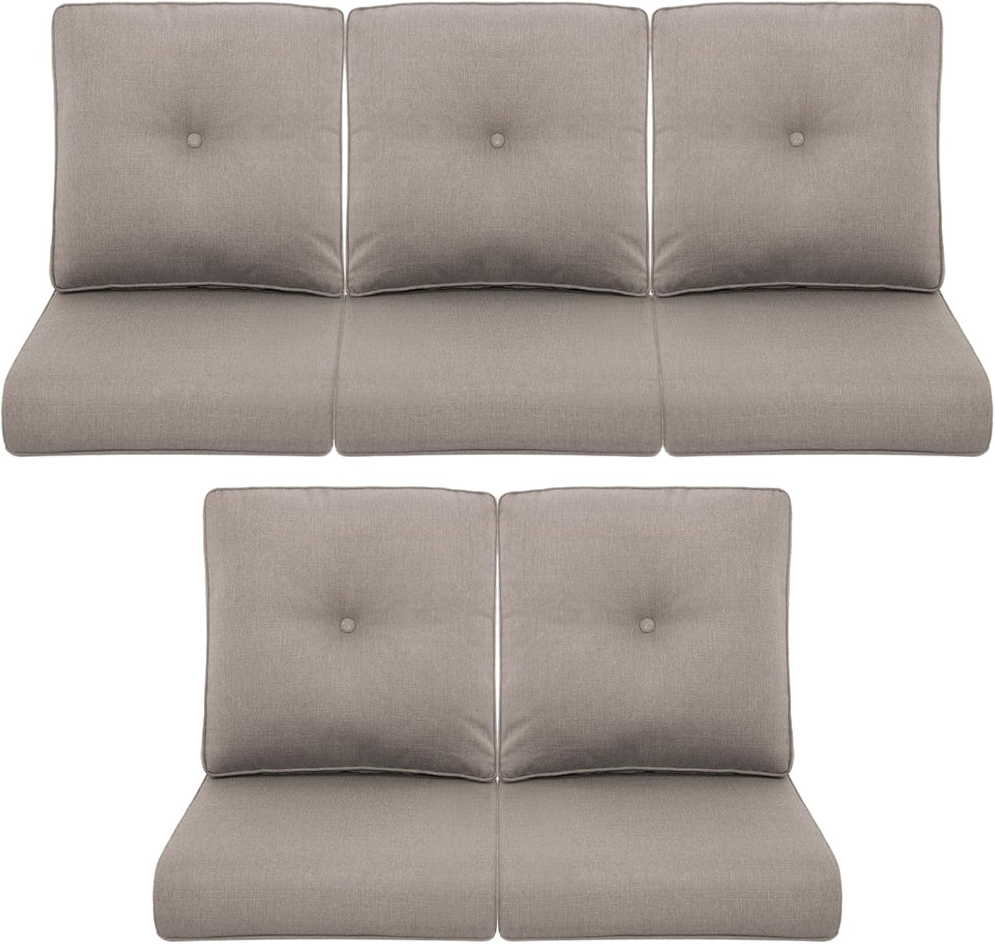 Patio Chair Cushions 5 Packs for Outdoor Furniture Comfort