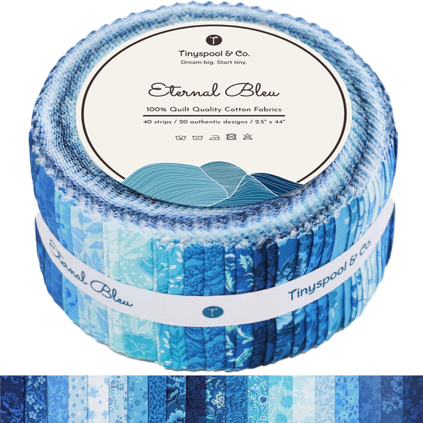 Tinyspool Jelly Roll Fabric Strips for Quilting and Crafting