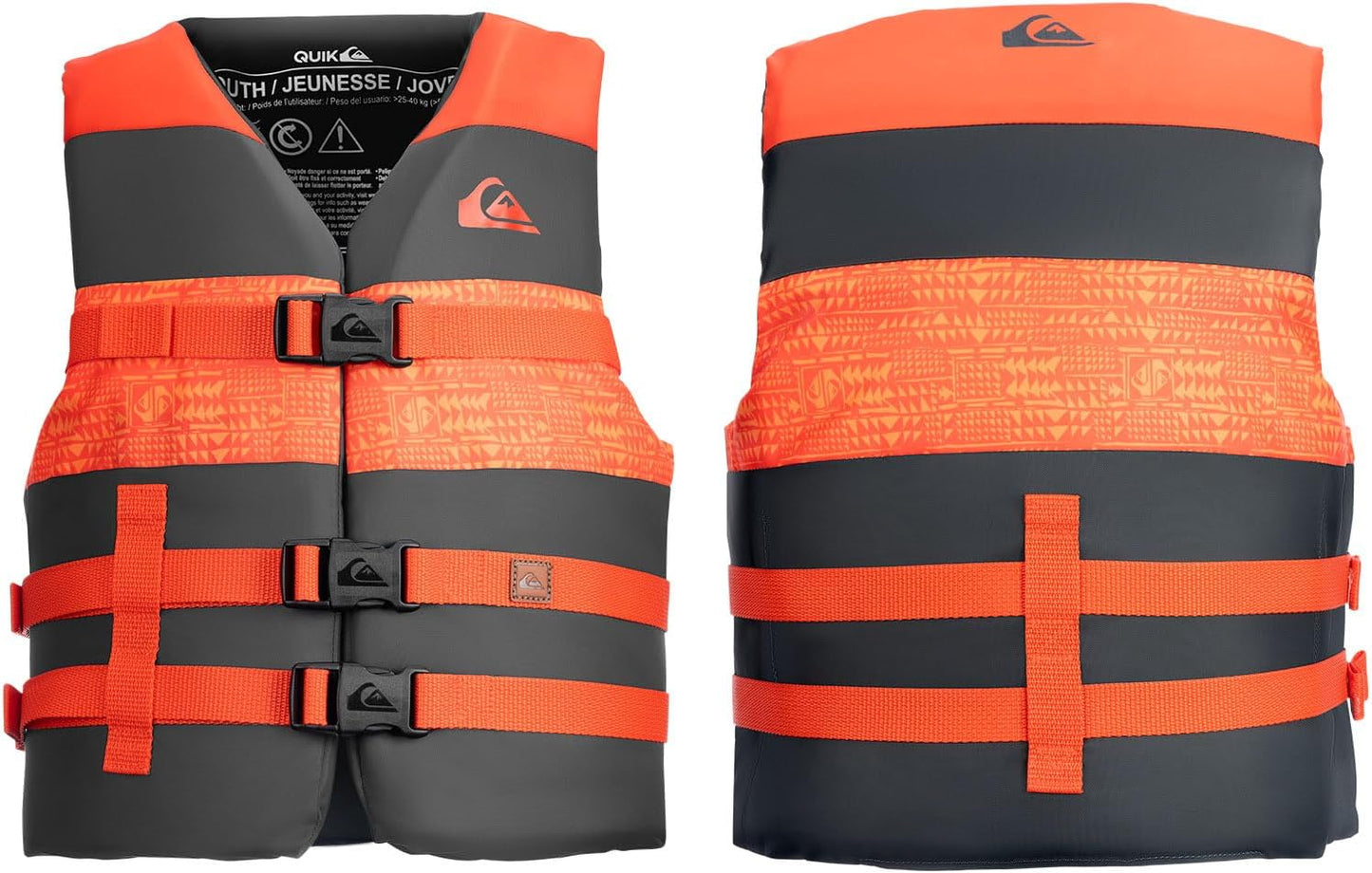 QUIKSILVER USCG Approved Life Jacket for Youth and Kids Safety