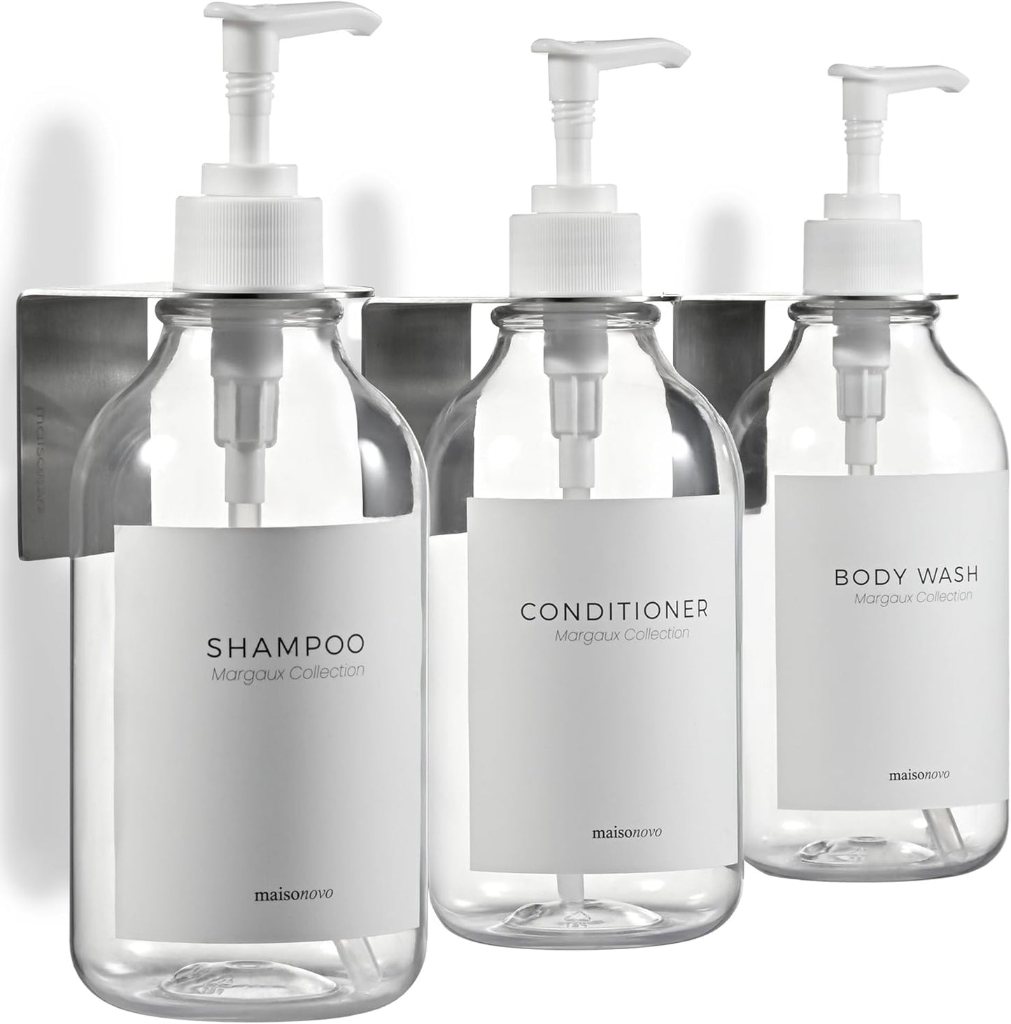 MAISONOVO 3-Chamber Shower Dispenser Set