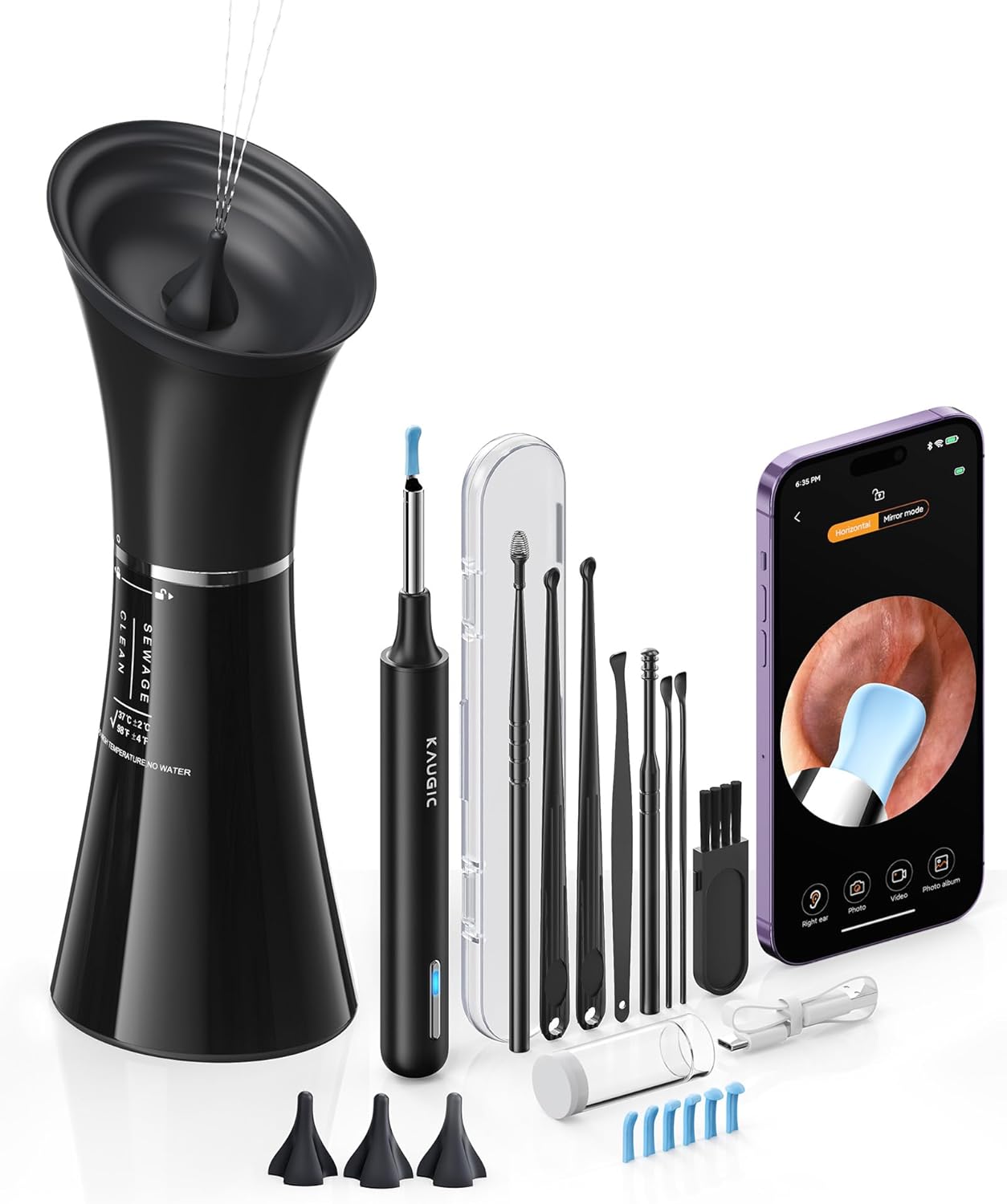 Ear Wax Removal Kit with Camera for Safe Ear Care Solution