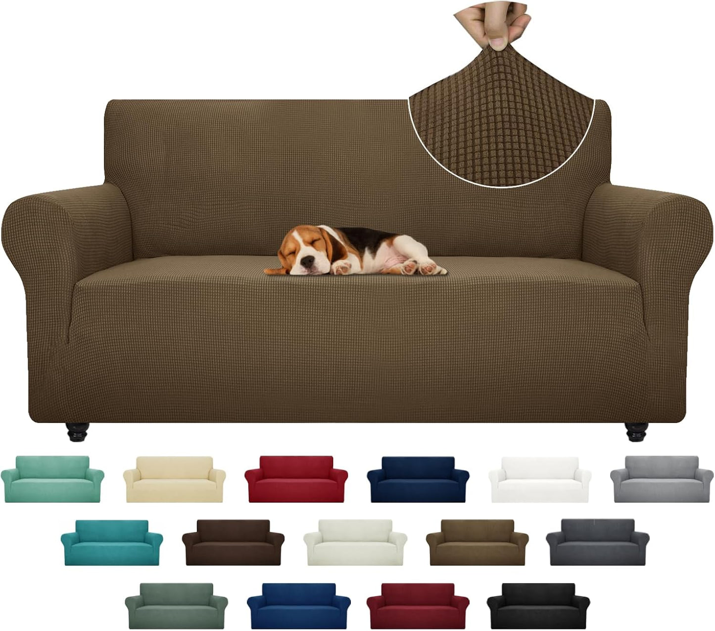 ZNSAYOTX Super Stretch Couch Cover for Pets and Kids Protection