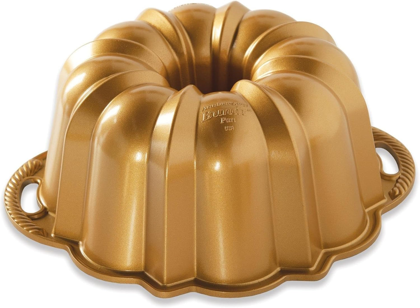 Nordic Ware Anniversary Bundt 12 Cup Gold - Classic Baking Essential