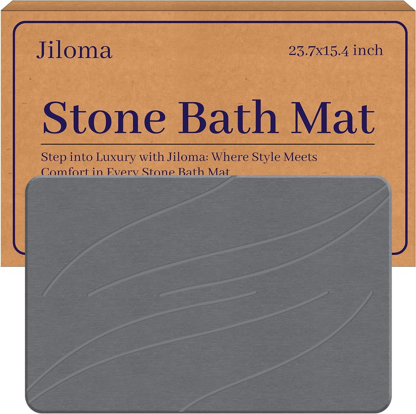 Diatomaceous Earth Bath Mat Non-Slip Quick Drying Stone Mat