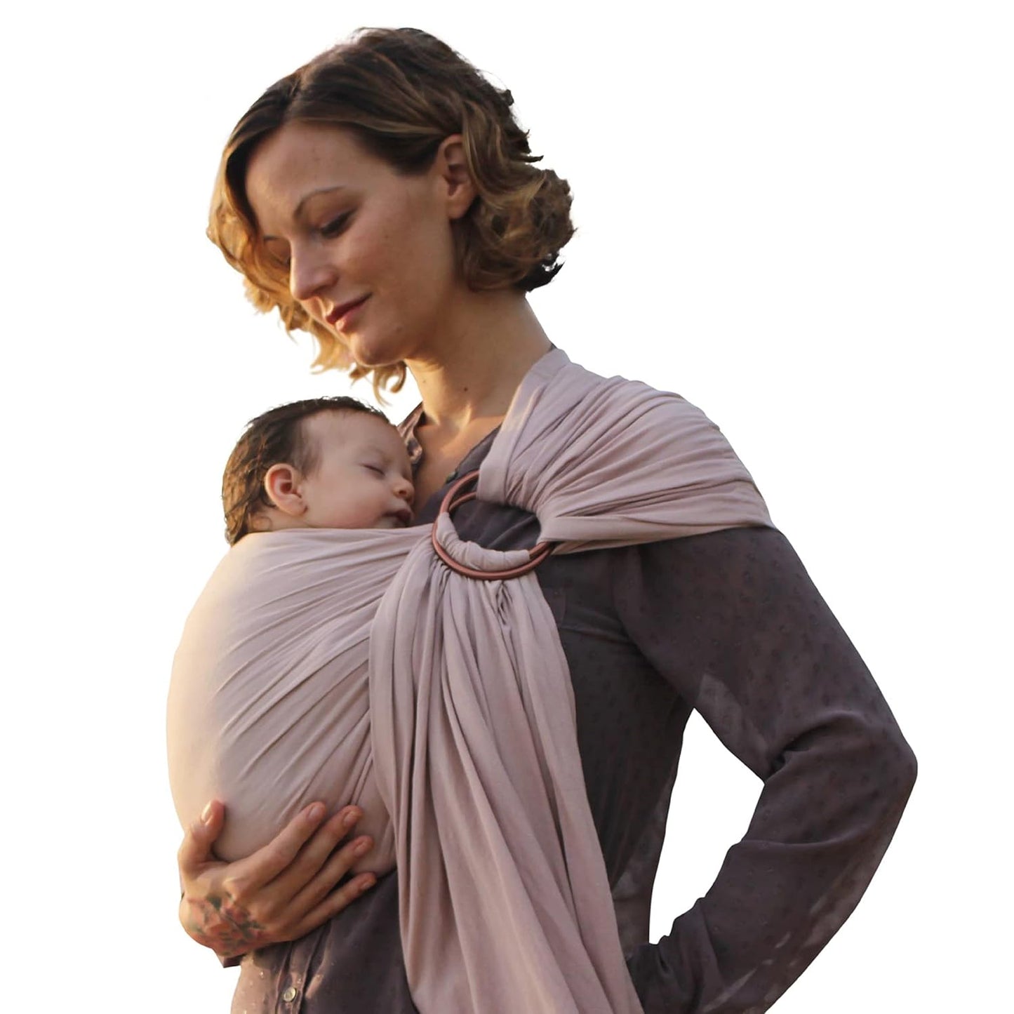Nalakai Ring Sling Baby Carrier - Soft Linen Baby Wrap for Comfort