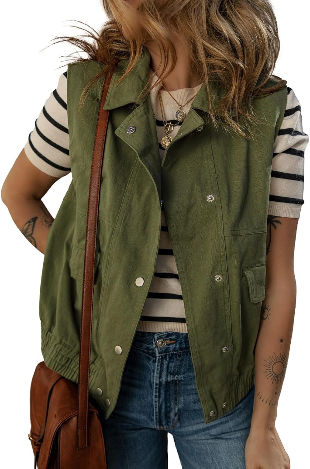 Dokotoo Womens Vests for Fall Stylish Button-Down Outerwear