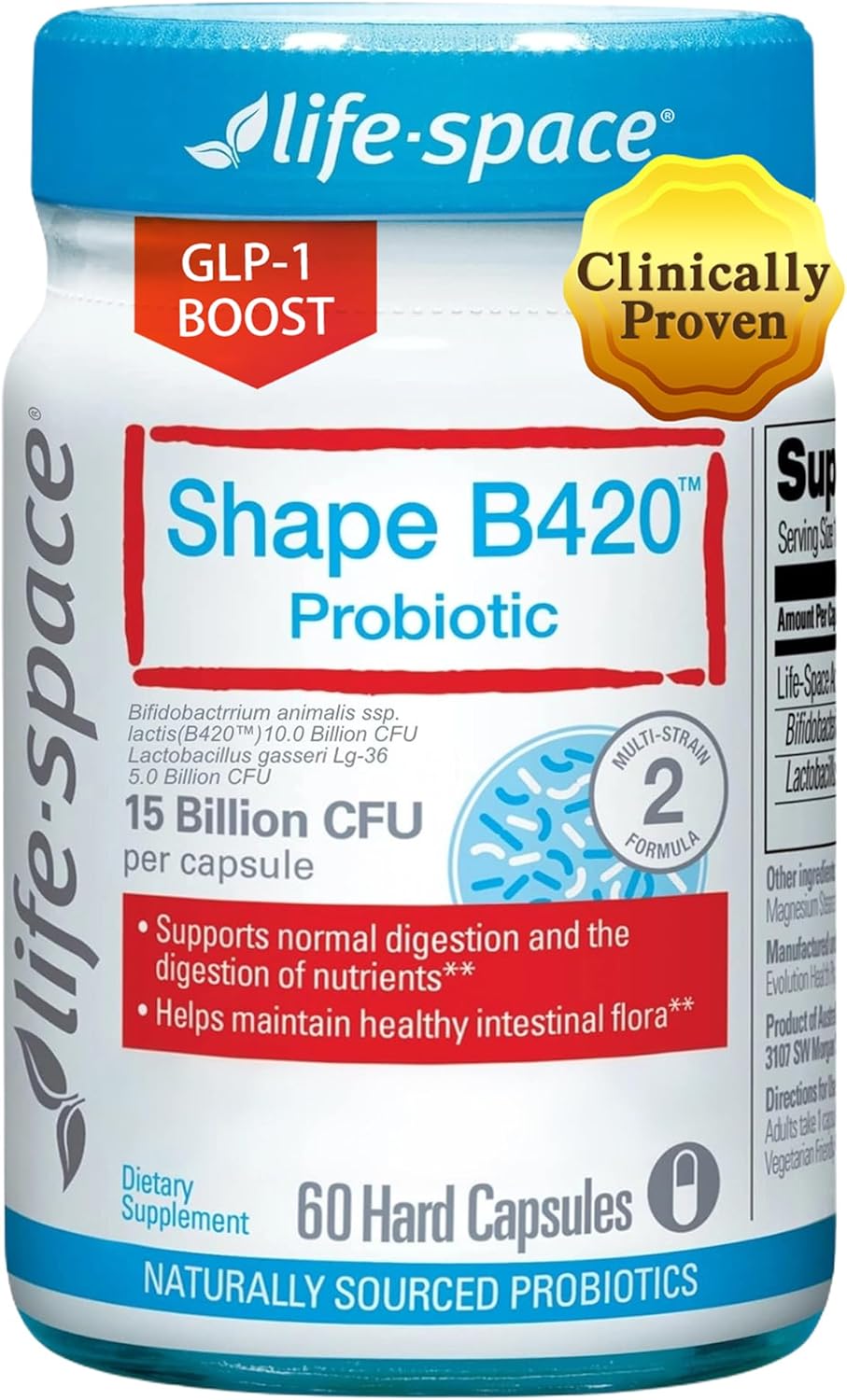 Life-Space Shape B420 Probiotics for Metabolism Support