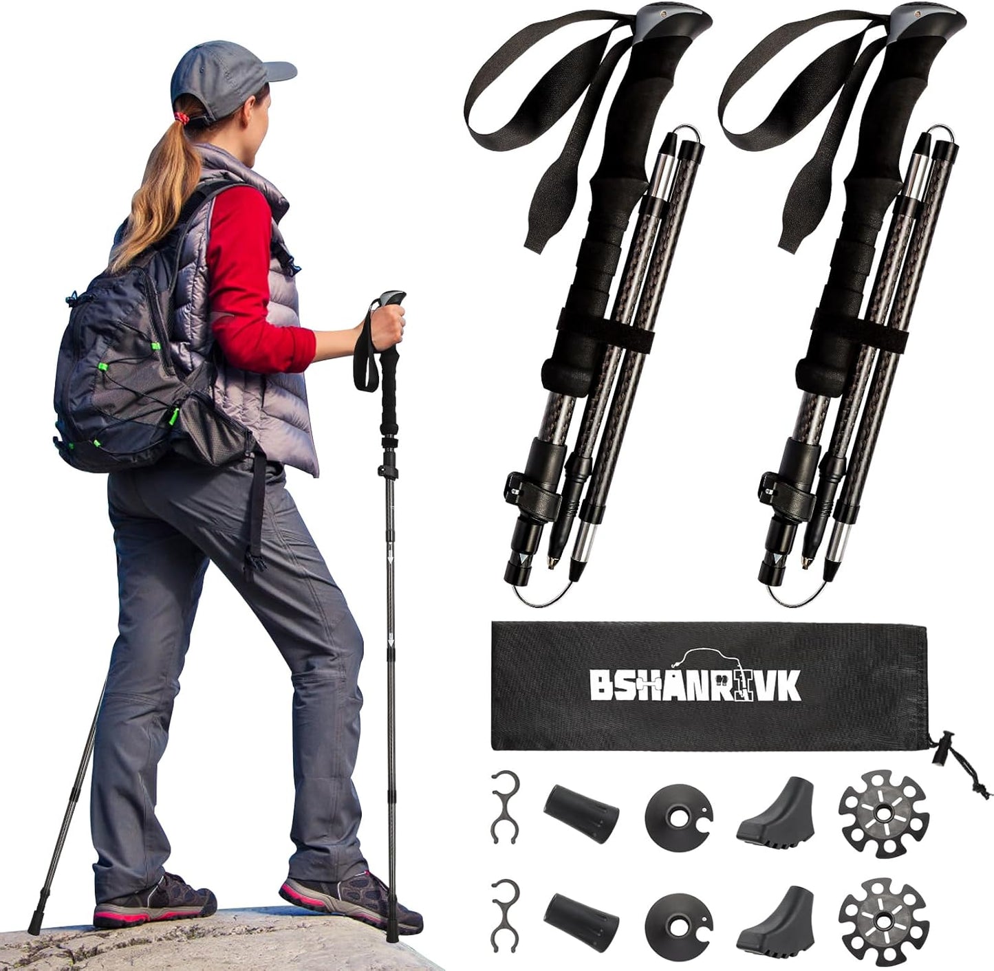 Durable Lightweight Hiking Poles - Ideal for Outdoor Adventures