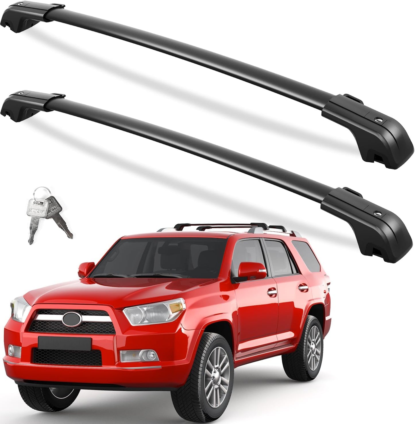 Heavy Duty Lockable Roof Rack Cross Bars for Toyota 4Runner