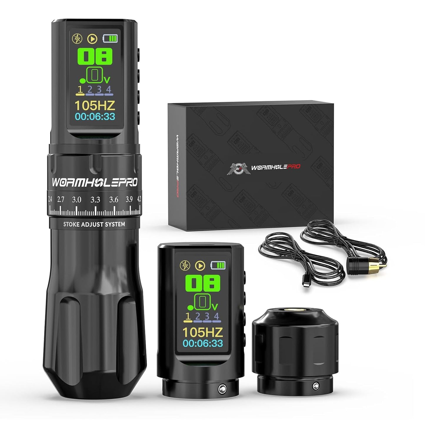 WORMHOLE PRO AQUILA Wireless Tattoo Gun with Dual Battery Power