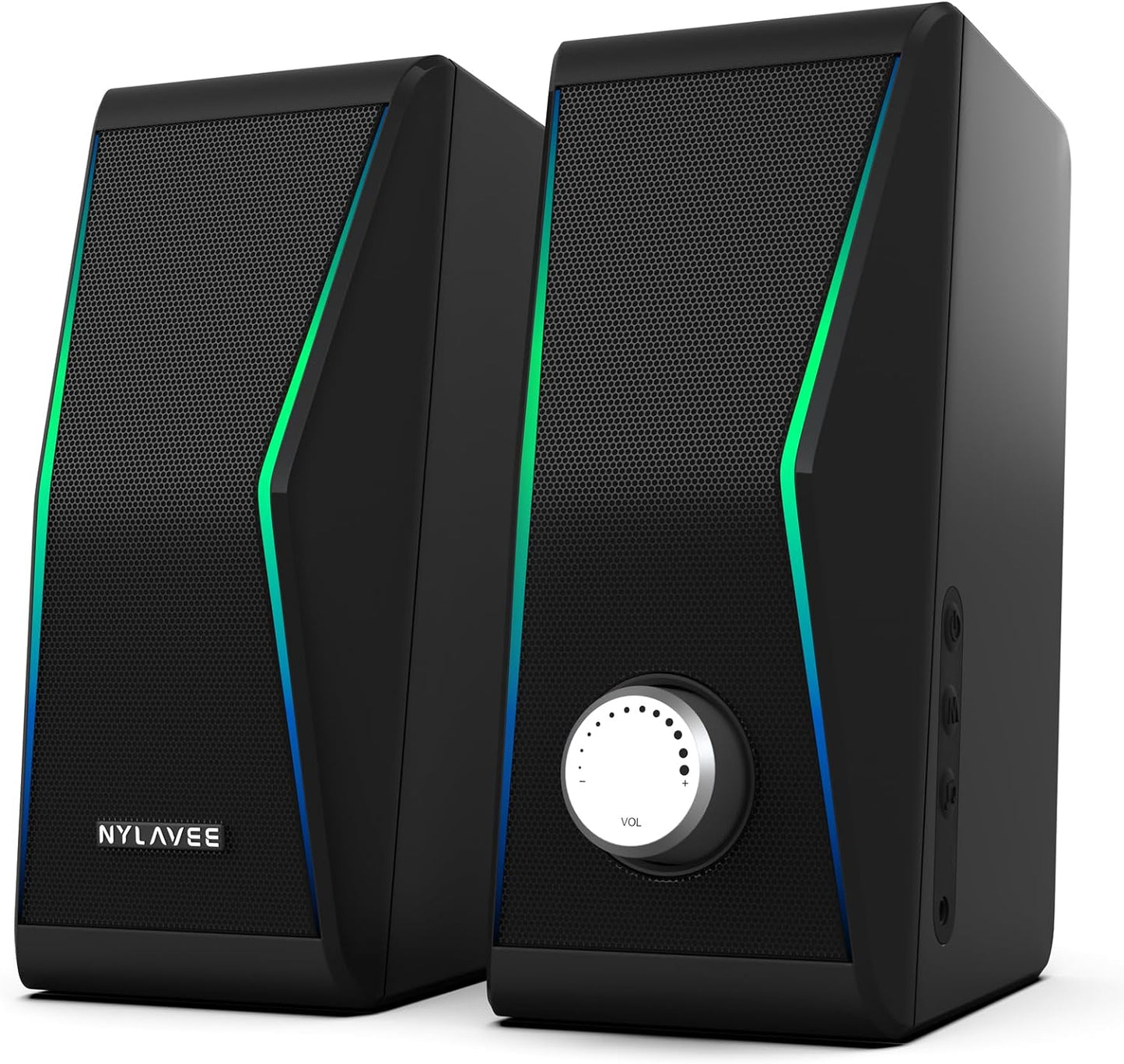 Nylavee: Bluetooth Hi-Fi Stereo Speakers with Dynamic Lighting