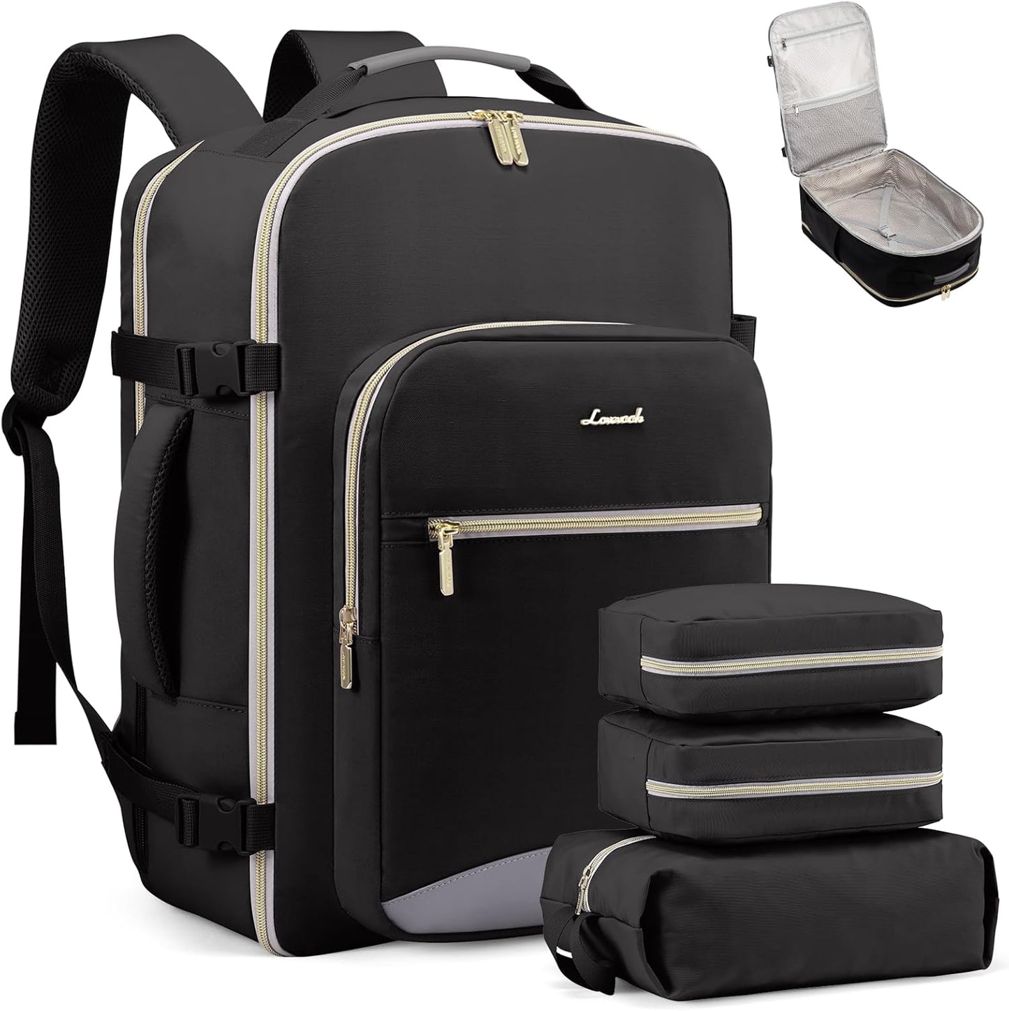 LOVEVOOK Travel Backpack 50L - Airline Approved Carry On Bag