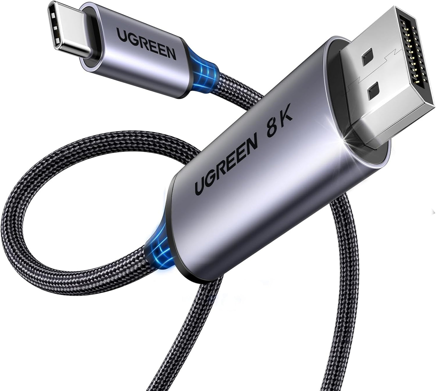 8K DisplayPort Cable for iPhone, Samsung, MacBook - 6.6FT