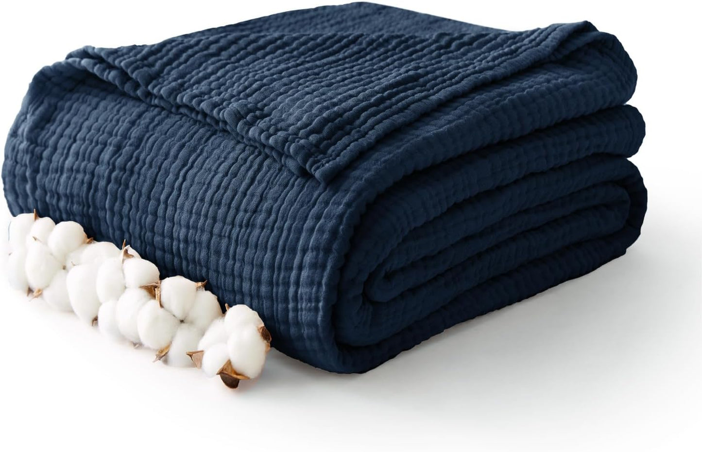 100% Cotton Muslin Blanket Twin for All Season Comfort