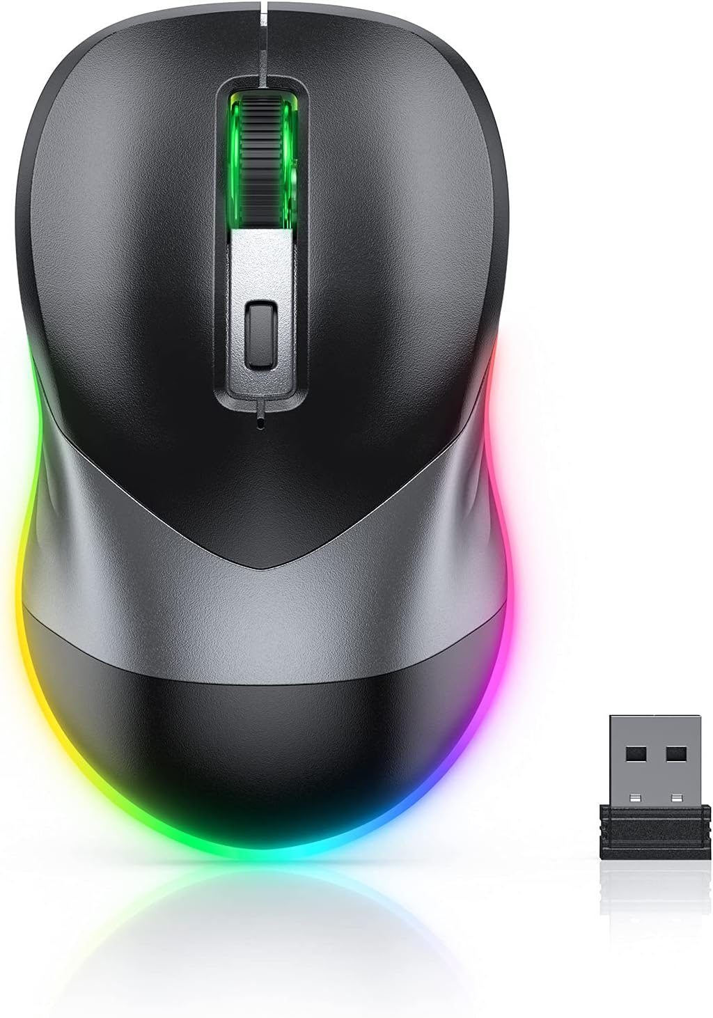 PEIOUS Rechargeable LED Jiggler Mouse
