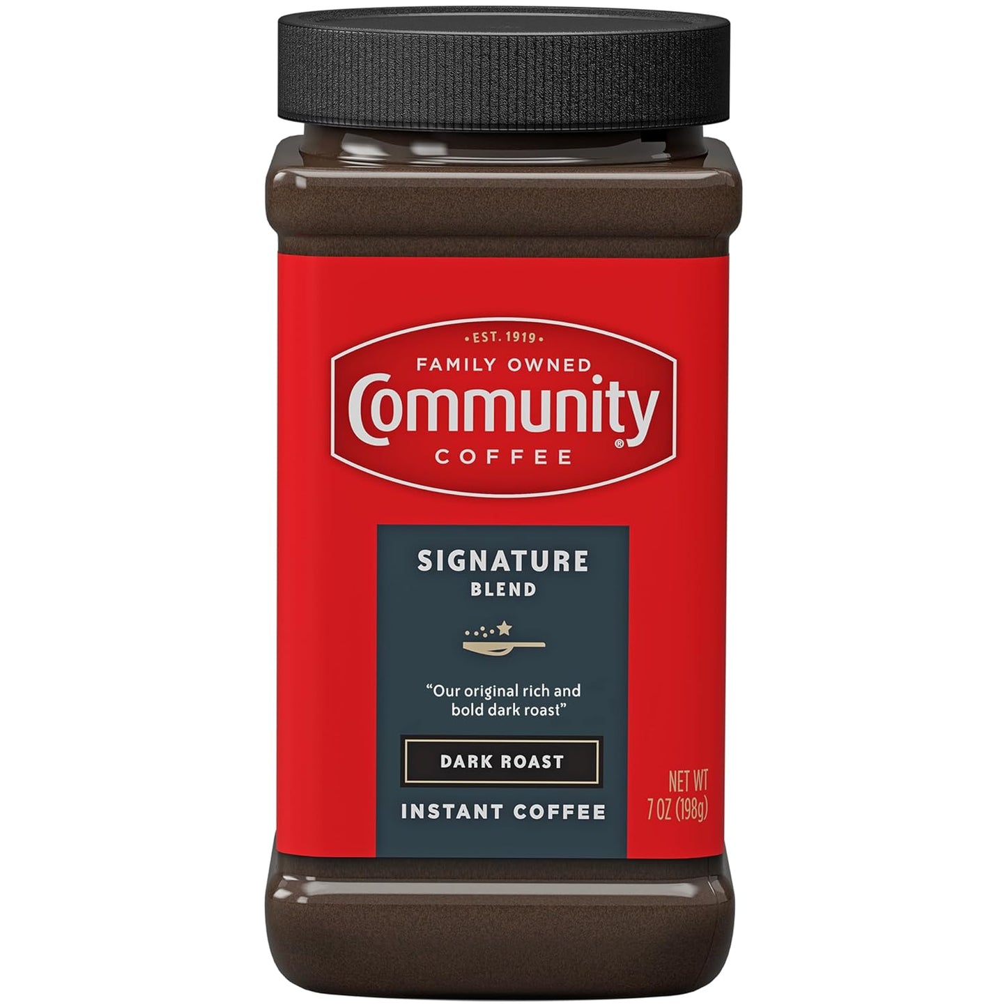 Community Coffee Dark Roast Instant, Rich Bold Taste