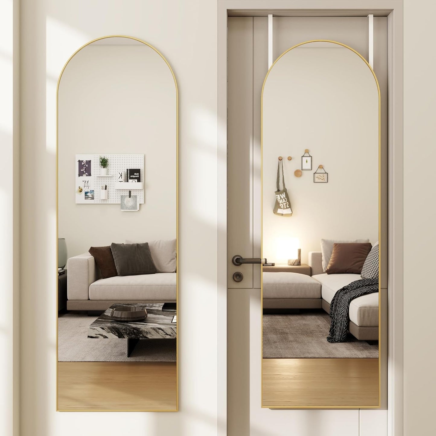 Arched Full Length Door Mirror for Stylish Home Decor