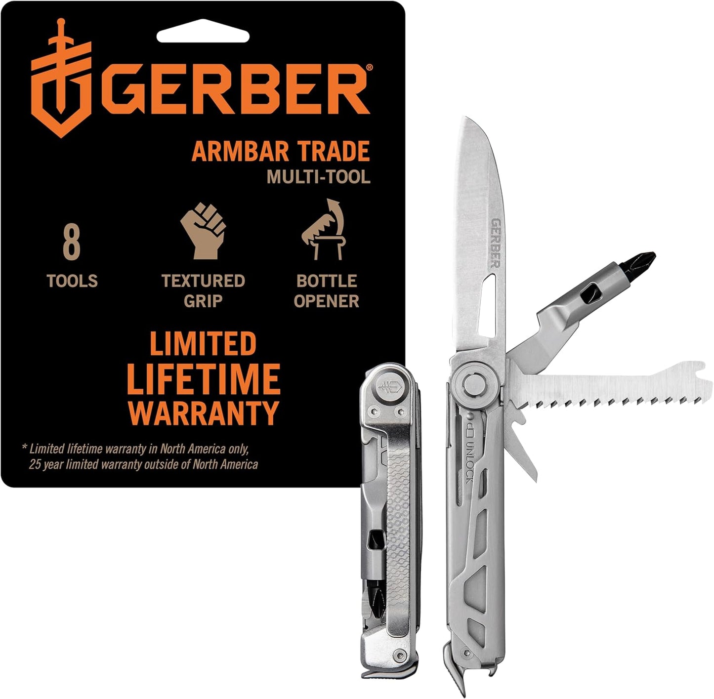 Gerber Gear Armbar Trade 8-in-1 Multi-tool for Everyday Use
