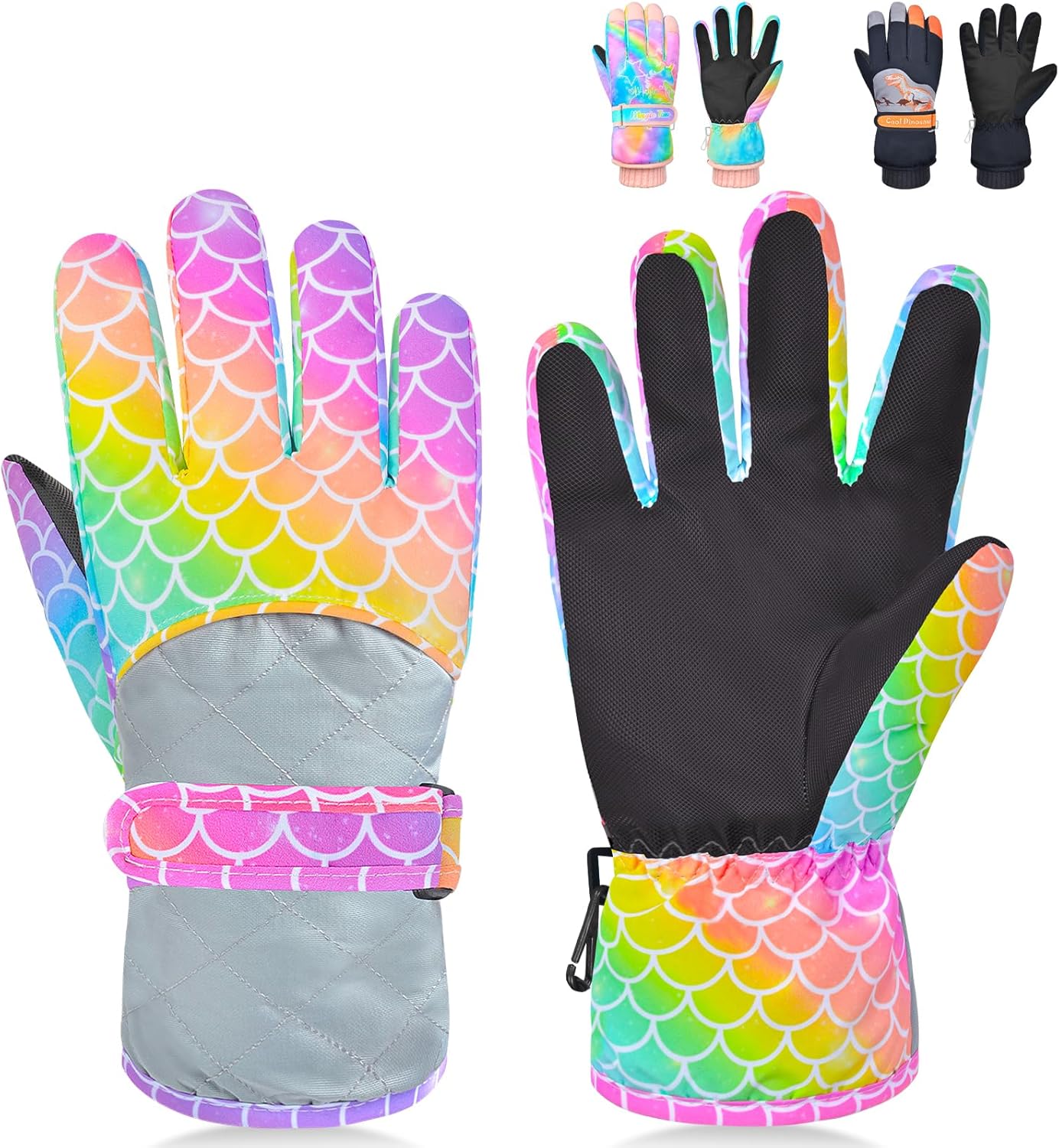Waterproof Ski Gloves for Girls - PAMAID