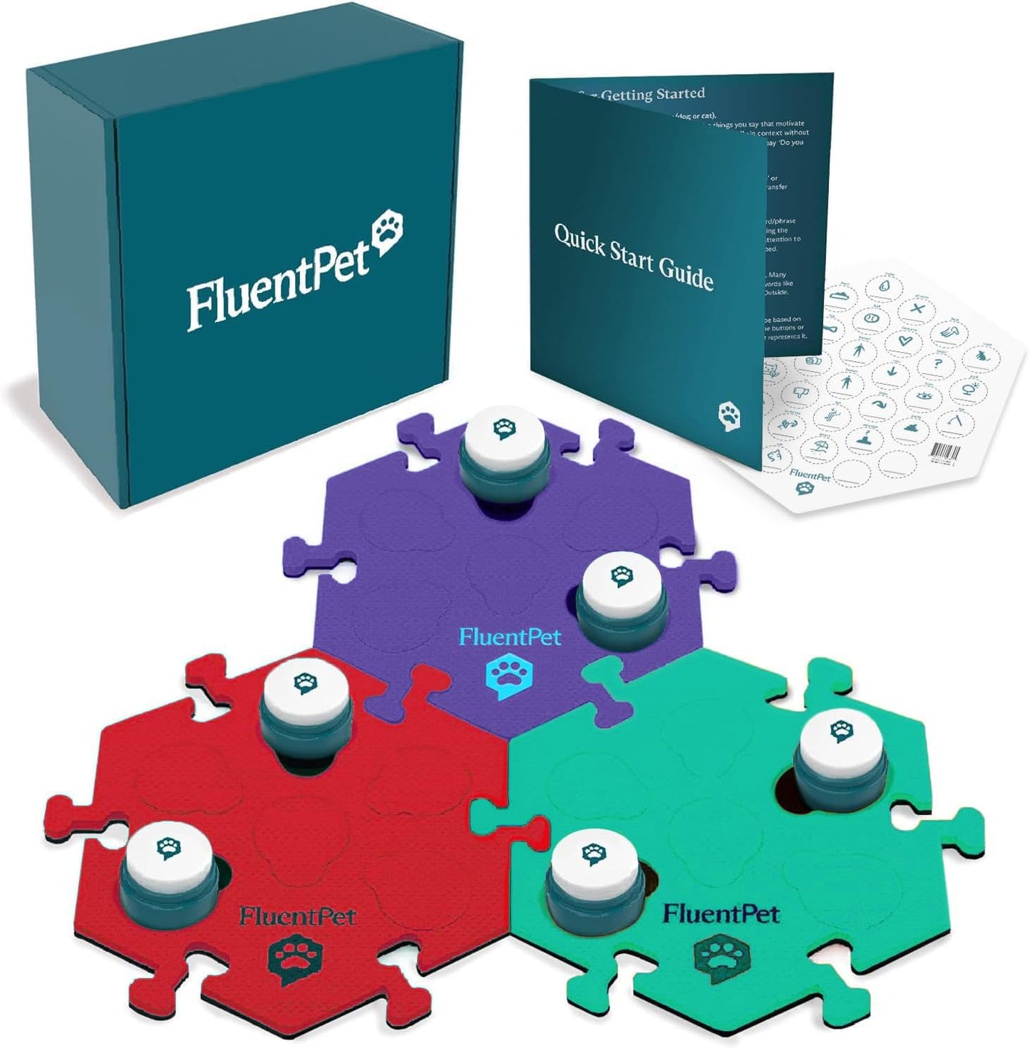 FluentPet Get Started Kit - Talking Buttons for Dogs & Cats