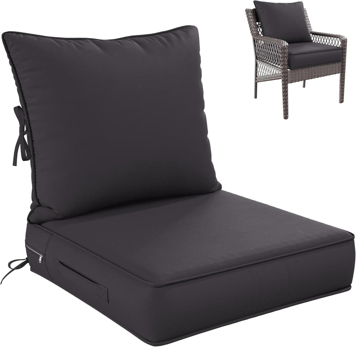 Premium Outdoor Seat Cushion Set for Patio Furniture Comfort